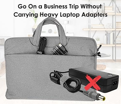 USB C to DC Adapters 10PCS Power Plug Kit,100W PD Power Cable&5.5x2.1 Jack | Universal Charger Supply 100W PD Power Cable for Sony Toshiba Samsung Acer Asus Lenovo Dell HP Laptop Charging Connector Tips