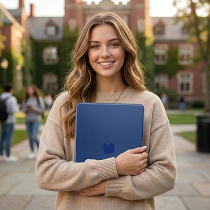 Matte Frosted Compatible with MacBook Neo 13 Inch 2026 (Model A3404 | A18 Pro Chip) | Anti-Crack & Scratch & Fingerprint | 100% Match Official Color Indigo - color: Matte Indigo Clear