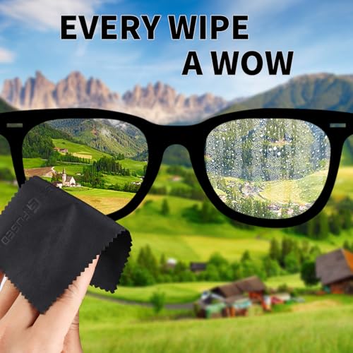 Eco-Fused Microfiber Cleaning Cloths - 50 Pack - (5.5 x 3 inches) for Cleaning Glasses, Spectacles, Camera Lenses, iPad, Tablets, Phones, Smartphones, Laptops, LCD Screens and Other Delicate Surfaces - color: 50 Pack - ( 5.5 X 3 Inches)