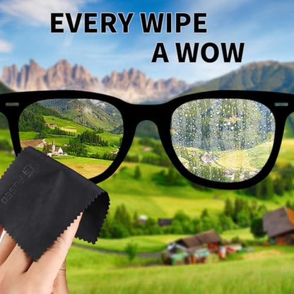 Eco-Fused Microfiber Cleaning Cloths - 50 Pack - (5.5 x 3 inches) for Cleaning Glasses, Spectacles, Camera Lenses, iPad, Tablets, Phones, Smartphones, Laptops, LCD Screens and Other Delicate Surfaces - color: 50 Pack - ( 5.5 X 3 Inches)