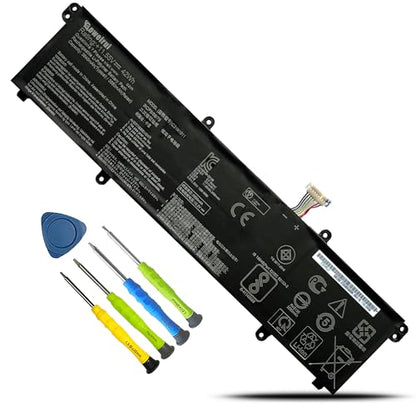 C31N1911 B31N1911 Laptop Battery for VivoBook Flip 14 X1702ZA D413DA TP420IA F413JA TM420IA R413DA X413FA S433EA M413DA K413FA X421DA X421EA X421EP X421EQ V4050FA V433FA S4600FA - size: 10.94*2.91*0.22inch C31N1911