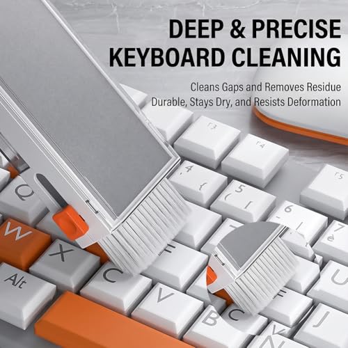 8 in 1 Keyboard Cleaner Laptop Cleaning Kit, Portable Electronics Brush for Tablet PC Camera Lens Earbuds