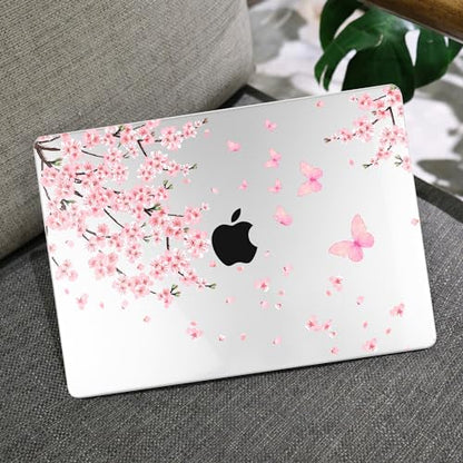 MEEgoodo Case for M5/M4/M3/M2 MacBook Air 13 inch Case 2026 2025 2024 2022, Fit Model A3449/A3240/A3113/A2681, Laptop Hard Shell Compatible with MacBook Air 13.6-inch, Cherry Blossoms - color: Cherry Blossoms
