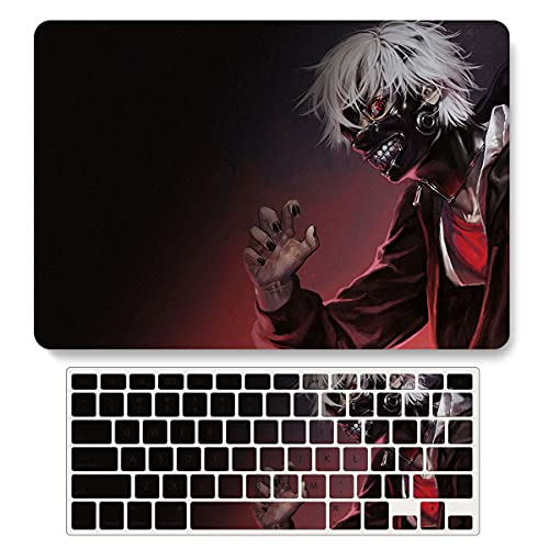 Bandless Protective Case for MacBook Pro 13 inch CD-ROM Model: A1278(Old Version 2012/2011/2010/2009/2008), Plastic Hard Shell Cover & Keyboard Skin - Tokyo Ghoul, A1278(Pro 13 w/CD-ROM 2008-2012) - color: Cosplay boy, size: A1278(Pro 13 w/CD-ROM 2008-201