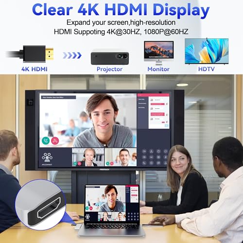 Surface Laptop 7 USB Hub Docking Station, Surface Laptop 2024 Accessories with 4K HDMI, USB-C Thunerbolt 4 (8K Display+40G Data+100W Charging), 2 USB 3.0, USB-C, SD/TF, hub for Surface Laptop 7 (2024) - color: For Surface Laptop 7
