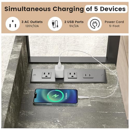 Hadulcet Adjustable C Table with Charging Station, Tiltable Desk C Shaped End Table for Couch, Over Bed Table with Wheels Adjustable Height, Laptop Stand Drawing Desk, Marble Grey - color: Marble Grey, style: Upgrade