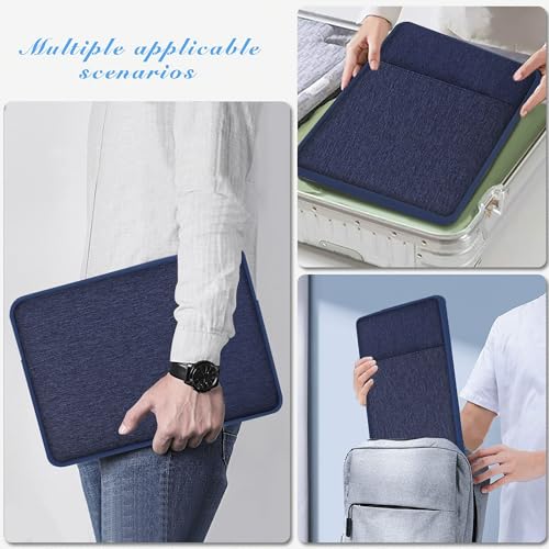 Hseok Laptop Case 13.3 14 inch Sleeve, Rainproof & Shockproof Carrying Case Compatible with MacBook Pro/Neo 14 M5/M4/M3/M2/M1,13.3 MacBook Air/Pro,XPS 14 and Most 13"-14" Notebook Tablet,Blue - color: Blue