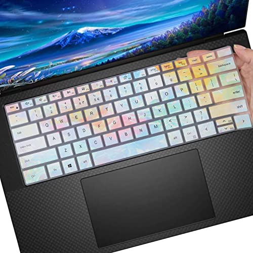 Colorful Keyboard Cover for 2025-2022 Dell XPS 15 9500 9510 9520 9530 15.6 Inch & XPS 17 9720 9700 9710 9730 17 Inch & DELL Precision 5770 5570 5760 5560 15.6" 17.3" (NOT FIT XPS 13 14 16 inch) - color: Colors
