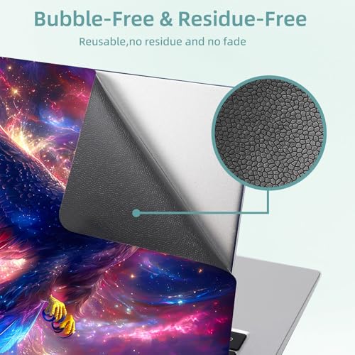 Universal Laptop Skin Decal, 3-Piece Vinyl Protector for 12 13 14 15.6" Notebook, Waterproof Anti-Scratch, Easy Trim & Bubble-Free Finish, Majestic Eagle - color: Majestic Eagle