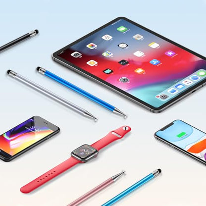 ChaoQ 2-in-1 Stylus Pen for Touchscreen, 6pcs High Sensitivity and Precision Stylus Pens for iPad iPhone Android Suitable for All Touch Screens (Rose Gold) - color: 6 Rose Gold