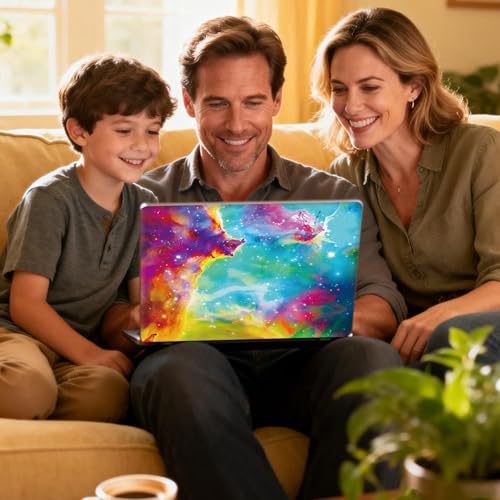 Universal Laptop Skin Sticker Decal for 11.6”12" 13" 13.3" 14" 15" 15.4" 15.6" Reusable Waterproof Scratch-Scratch Resistant Protective Vinyl Laptop Notebook Skin Stickers - Beautiful Galaxy - color: Beautiful Galaxy