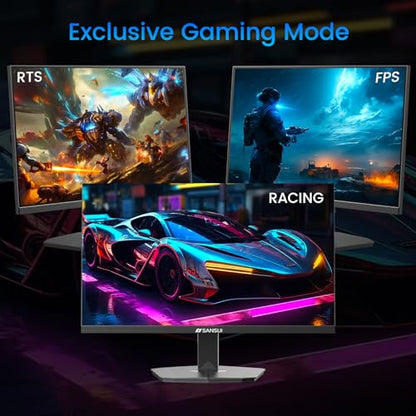 SANSUI 24 Inch Gaming Monitor 180Hz, DP 1.4 & HDMI 2.0 Ports High Refresh | Rate Computer Monitor, Racing FPS RTS Modes, 1ms Response Time 110% sRGB (ES-G24F4, HDMI Cable Included) - size: 24 inch