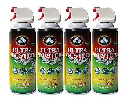 Ultra Duster Canned Air Industrial Strength 10oz 4 Pack Y - style: 4 Pack