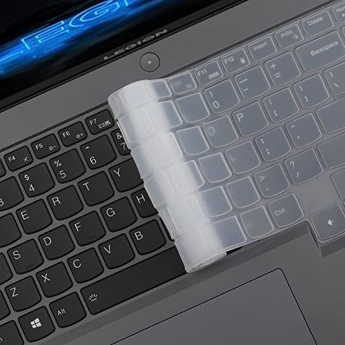 Keyboard Cover Skin for Lenovo Legion 5 5i 5p 5pi 7 7i Gen 9/8/7/6 15.6" 16" 17.3", Legion Pro 5 5i 7 7i 16" Gen 9/8/7/6, Legion Slim 5 5i 7 7i 15.6 16 Gen 9/8, LQQ 15.6" 16" Gen 9/8, US Layout - color: Clear