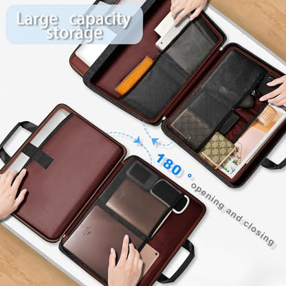 Laptop Case 15 15.6 16 inch Sleeve, Expandable Computer Hand Bag with Multi-pockets Compatible with MacBook Pro 16 inch M4/M3/M2/M1, MacBook Air/Pro 15 inch and 15-16 inch Notebooks，B04K01