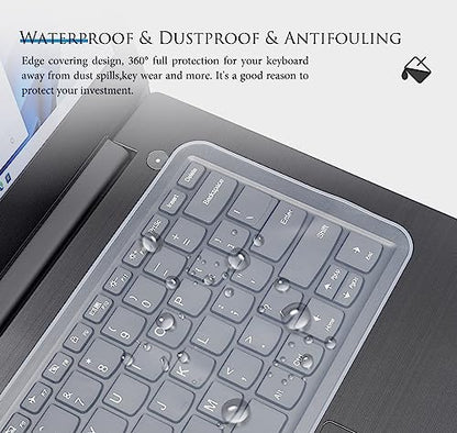 Universal 13" 14" Laptop Keyboard Cover Skin for 13-14 Inch Laptop Notebook Keyboard, Ultra Thin Dell HP Acer ASUS Lenovo MacBook Keyboard Protector(12.2" x 5.07") - Clear - size: 13-14 inch Universal Laptop Keyboard