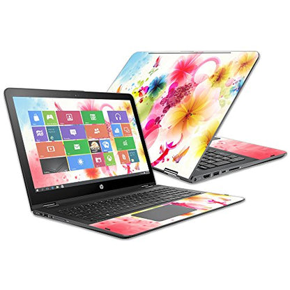 Mightyskins Skin Compatible with Hp Envy X360 15z 15" (2016) - Pollinate | Protective, Durable, and Unique Vinyl Decal Wrap Cover | Easy to Apply, Remove, and Change Styles | Made in The USA - color: Pollinate