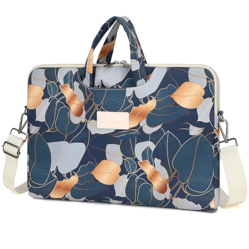DACHEE Laptop Shoulder Bag for 15 Inch/15.6 Inch Macbook Pro - color: Leaves(07)