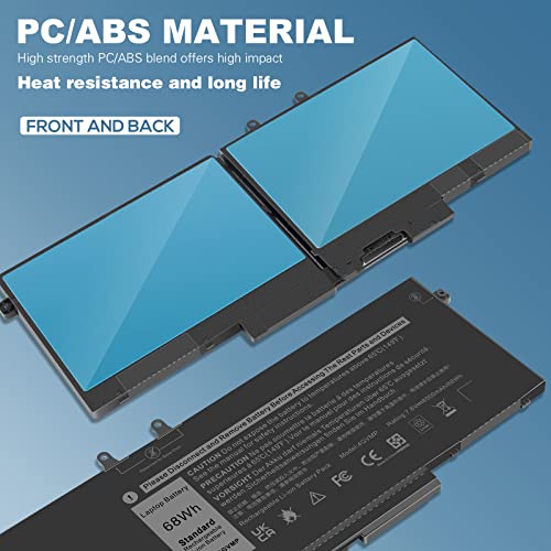 Fancy Buying 4GVMP Laptop Battery for Dell Latitude 5400 5500 Precision 3540 3550 7590/7591/7791 2-in-1 Series,P/N X77XY RF7WM 9JRYT C5GV2 P84F P80F001 P84F001 P42E P42E001 P98G001 - size: 9.4*4.17*0.27inch 4GVMP