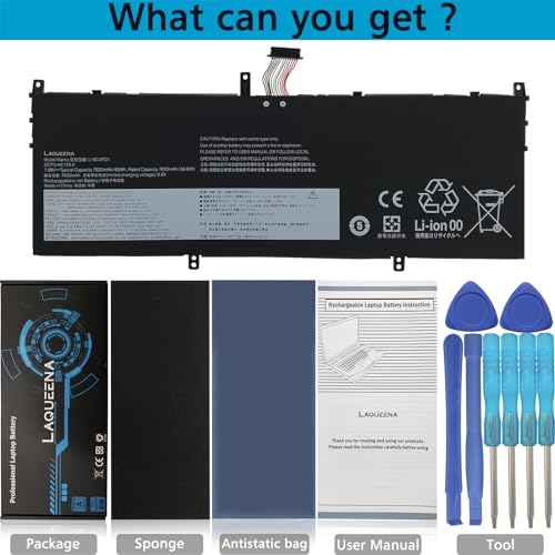 L19C4PD1 Laptop Battery Compatible with Lenovo ideapad Yoga 6-13ARE05 6-13ALC6 Yoga C640-13IML LTE Series L19D4PD1 SB10W67395 5B10W67385 5B10U65274 SB10W67360 5B10W67329 5B10U65275 60Wh - style: L19C4PD1