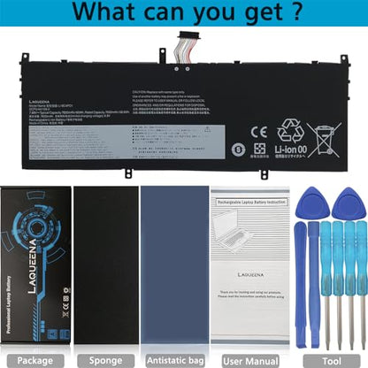 L19C4PD1 Laptop Battery Compatible with Lenovo ideapad Yoga 6-13ARE05 6-13ALC6 Yoga C640-13IML LTE Series L19D4PD1 SB10W67395 5B10W67385 5B10U65274 SB10W67360 5B10W67329 5B10U65275 60Wh - style: L19C4PD1