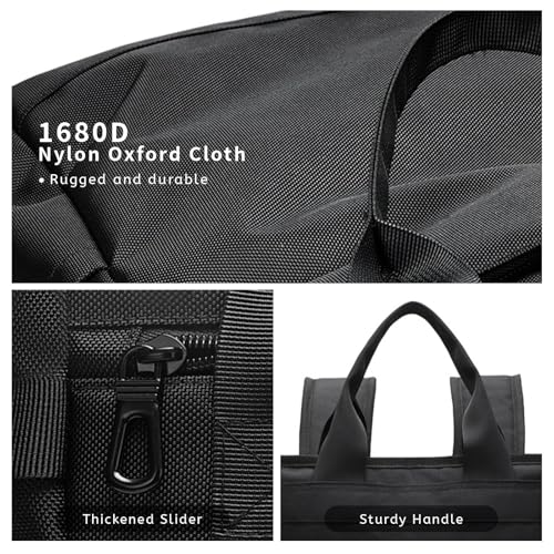 mygreen Tokyo Tote Messenger Backpack Convertible Tote Bag and Backpack, Fits 15.6" Laptop - color: Black-1688