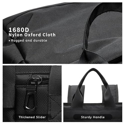 mygreen Tokyo Tote Messenger Backpack Convertible Tote Bag and Backpack, Fits 15.6" Laptop - color: Black-1688