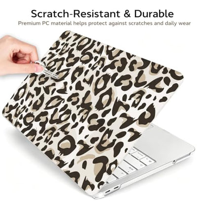 for MacBook Neo Case 13 inch 2026 Release Model A3404, Gray Leopard | Matte Hard Shell for Mac Neo Case, 2 Keyboard Covers & Screen Protector, Scratch Resistant, Precision Fit, and Lightweight - color: Gray Leopard