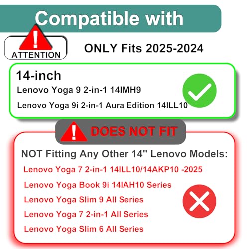 KEANBOLL 3 Pack Matte-Anti Glare Screen Protector for Lenovo Yoga 9i Aura Edition 2-in-1 14" (14ILL10/14ILL11) & Lenovo Yoga 9 14" 2-in-1 Touchscreen Laptop
