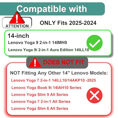 KEANBOLL 3 Pack Matte-Anti Glare Screen Protector for Lenovo Yoga 9i Aura Edition 2-in-1 14" (14ILL10/14ILL11) & Lenovo Yoga 9 14" 2-in-1 Touchscreen Laptop