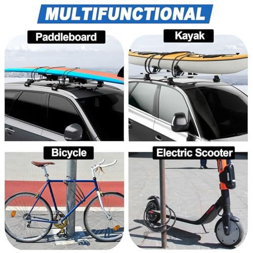 Long Cable Lock, Extra Long Straight Bike Lock (5ft to 25ft) with Resettable Combination, Kayak Locks, Unique Thin end Cable Locks Suitable Kayak, Scooter, Paddle Boards, Canoe, Jet Ski - size: 5 ft Long, 0.39 in Thick
