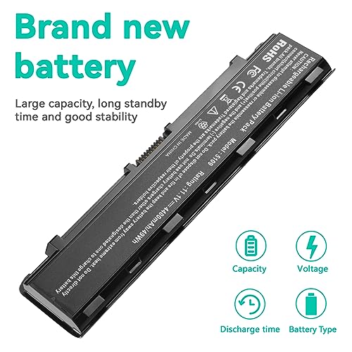 Fancy Buying New PA5109U-1BRS Battery for Toshiba PA5023U-1BRS PA5025U-1BRS S70DT C55-A5302 C55-A5308 C55-A5309 C55D-A5150 - size: 7.86*2.15*0.78inch PA5109U