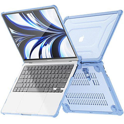 MEEgoodo Case for MacBook Air 15 inch 2026 2025 2024 2023, Case Fit Model (A3448/A3241/A3114/A2941) with M5/M4/M3/M2 Chip, Laptop Hard Shell with Heavy Duty Rugged Shockproof, Sky Blue XK - color: Sky Blue XK