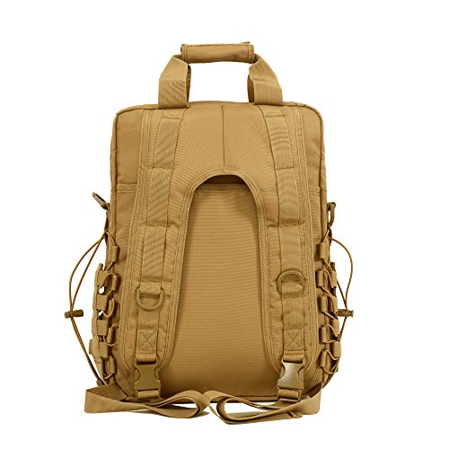 Seibertron Pro-Multifunction Shoulder Messenger Bag Fit for 14.1" or 17.3" Laptop - color: Khaki Max Suitable 14.1"laptop