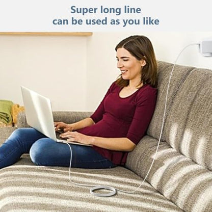 JEIBAO Mac Book Pro/Air Charger - 100W USB C Fast Charger Compatible with MacBook Pro/Air, M1 M2 M3 M4 M5, ipad Pro and All USB-C Laptops and Phones, 6.6ft Charger Cable - color: White