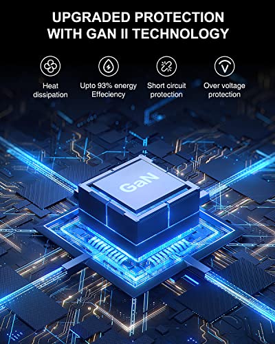 Nekteck 100W GaN USB C Fast Charger (3-Port) - PD 3.0 & QC 3.0 Compact Wall Charger for MacBook Pro/Air, iPhone 17/16/15, iPad, Galaxy S25/S24, PixelBook, Steam Deck, Laptops and More - Foldable