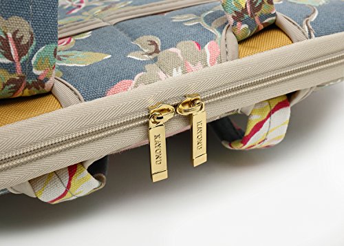 Blue Water Hyacinth Patten water resistant Laptop Shoulder Messenger Bag Case Sleeve for 14 Inch 14.1 Inch Laptop,Laptop Briefcase - color: Water Hyacinth, size: 14-14.1 Inch