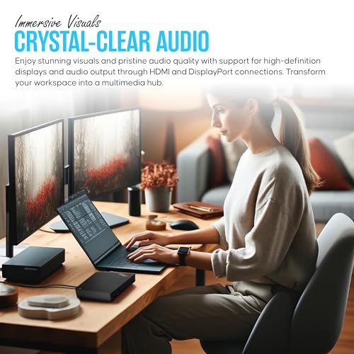 Lenovo 40AN0135US Thunderbolt 3 Dock Gen 2 - Thinkpad Docking Station | Thunderbolt 3/USB-C Ports, Dual 4K 2×HDMI & 2×DP, 135W Power Delivery, 4×USB 3.1 Gen2, RJ45 Ethernet, Audio, Security Lock