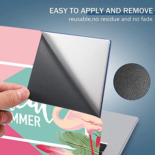 Laptop Skin Sticker,13.3 14 15 15.4 15.6 inch Laptop Skins,Universal Vinyl Decal,Dustproof Scratch Resistant Reusable Cover Protector with Free 2 Wrist Pads (Summer) - color: Summer