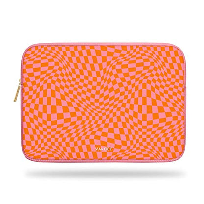 Vandel Slim MacBook Pro 14 inch Laptop Sleeve, Neoprene 14 Inch Apple MacBook Laptop Case Sleeve, Dell, HP Cover, Protective Asus, HP, Dell XPS Case, Computer Cover, Mac M1, M2, M3 Pouch - color: b. Pink Checker, size: 14 Inch