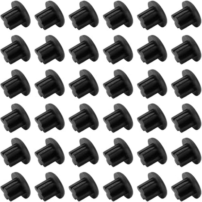 CREATCABIN 50 Pcs 3.5mm Silicone Dust Plugs Caps Protector Anti-Dust Headphone Jack Dust Plugs Cover Universal Headphone Port Stopper Cap for Earphone Mobile Phone Laptop Desktop Computer Black - style: 3.5mmBalck