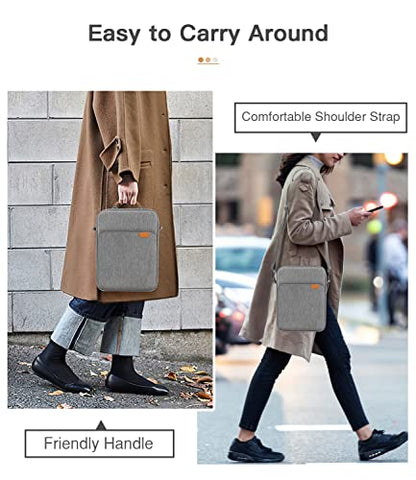 MoKo 9-11 Inch Tablet Sleeve Bag Handle Carrying Case with Shoulder Strap | Fits iPad Pro/Air/A16 11-inch, iPad 10th 10.9, iPad 9/8/7th 10.2, iPadAir 5/4th 10.9 and Tab S8/S9 11-inch, Dark Gray - color: Dark Gray, size: 9-11 inch