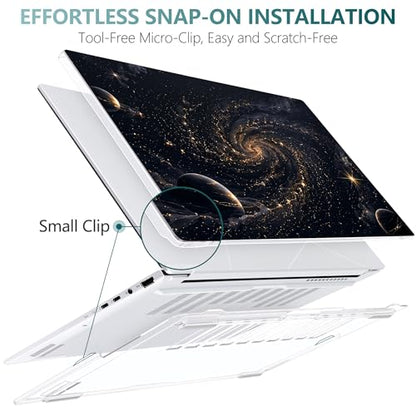Batianda Creative Case for ASUS Zenbook 14 OLED 2024 2025, Cosmic Nebula | Model UX3405×× / UM3406××, Slim Plastic Hard Shell, Artistic Designs, Ultra-Thin Lightweight Laptop Case - color: Cosmic Nebula