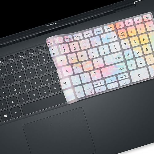 Keyboard Cover for 2022 2021 Dell Inspiron 15 17 5501 5502 5505 5508 5584 5590 5593 5598 7000 7500 7590 7591 7501 7506 7706 7790 Vostro 3501 3502 3505 5501 5502, 7590 5590, Inspiron 15 3000 5000 7000 - color: Colors