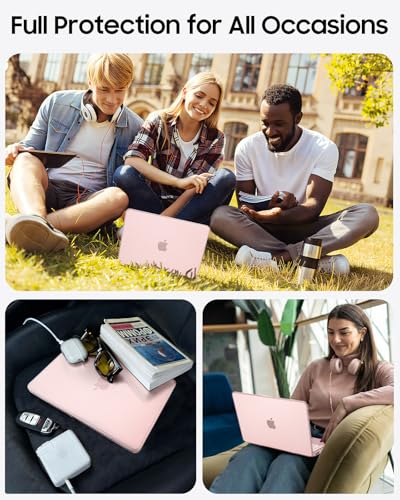 Fintie Case for MacBook Neo 13 Inch with Keyboard Skin & Screen Protector | 2026 A3404, Snap-On Design, Slim Fit, Matte Hard Shell Cover, Fingerprint Resistant, Frost Blush - color: Frost Blush