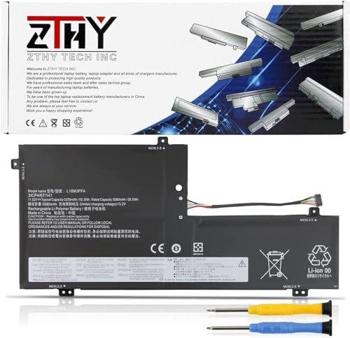 L18M3PFA L18D3PF2 Laptop Battery for Lenovo Yoga C740-15IML C740-15 Series | C740-15IML-81TD 81TD0040GE 81TD003YGE 81TD004GGE Series 5B10T83740 5B10W67402 5B10T83739 5B10W67258 11.52V 60.3Wh 3-Cell - size: 12.4*5.91*0.16 inch L18M3PFA