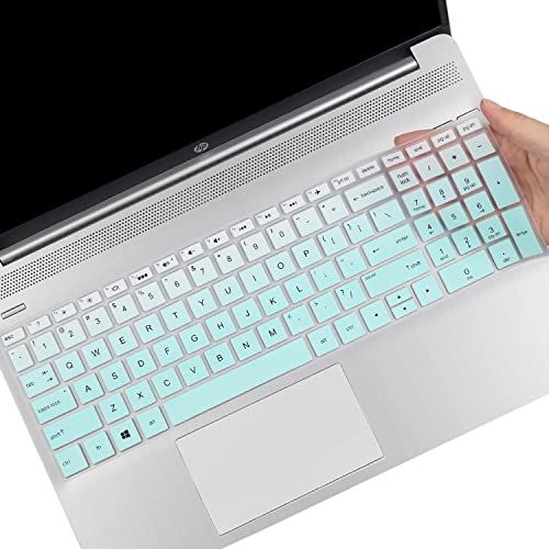 Keyboard Cover for 15.6 HP Pavilion 15-cs 15-cc 15-cs0032cl 15-cs0073cl 15-cs3153cl 15-cs3063cl 15-cs1065cl cs3672cl cs0053cl 15-cc0152od 15-cc563st 15-cc055od 15-cc183cl cc178cl,Spectre 15-eb1043dx - color: MintGreen