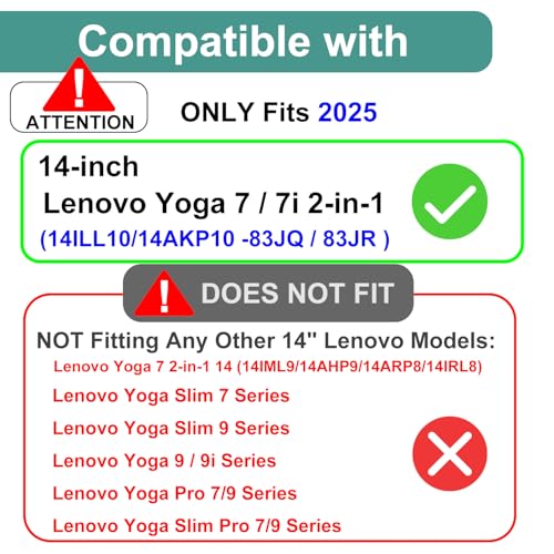 KEANBOLL 3-Pack Designed for 2025 New Lenovo Yoga 7 / 7i 14" 2-in-1 Gen 10 Touchscreen Laptop Screen Protector (14ILL10 / 14AKP10, 83JQ / 83JR), Anti Glare and Anti Fingerprint (Matte) Shield