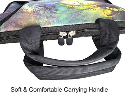 11 11.6 12 12.5 13 inches Chromebook/Notebook PC Messenger Bag Travel Case Neoprene Handle Sleeve with Shoulder Strap (11-13.3 inch, Clock &Butterfly) - color: Clock & Butterfly, size: 11-13.3 inch