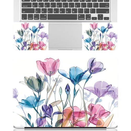 Universal Laptop Skin Sticker Decal for 11.6”12" 13" 13.3" 14" 15" 15.4" 15.6" Reusable Waterproof Scratch-Scratch Resistant Protective Vinyl Laptop Notebook Skin Stickers - Colorful Flowers - color: Colorful Flowers